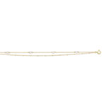 375 geelgouden armband met Chinese gekweekte parels 18 cm - bekijk D1