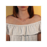 Collier or 375 jaune perles de culture de Chine 42 cm - vue porté 1