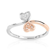 Bague 2 ors 375 diamant