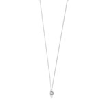Collier or 375 blanc diamant - vue D1