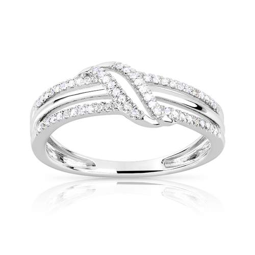375 witgouden diamanten ring