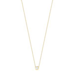 Collier or 375 2 tons diamant 42 cm - vue 1