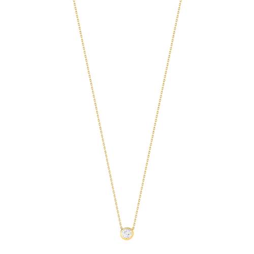 Collier or 375 2 tons diamant 42 cm