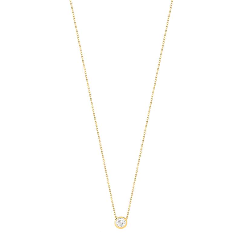 Collier or 375 2 tons diamant 42 cm - vue 1