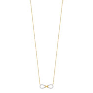 Collier or 375 2 tons diamant