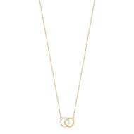 Collier or 375 2 tons diamant