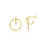 Boucles d'oreilles or 375 jaune