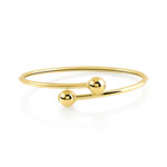 Bracelet jonc articulé or 375 jaune - vue 1