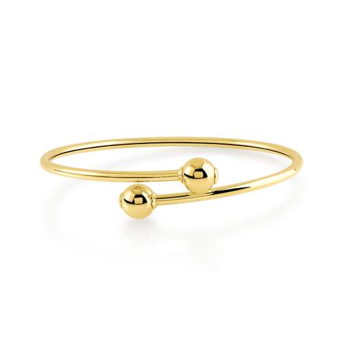 Bracelet jonc articulé or 375 jaune