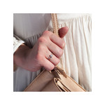 Ring gold 375 2 tones hearts zirconias - view worn 1