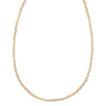 Collier 3 ors 375 tressé 42 cm - vue 1