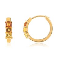 Creoles or 375 jaune citrine