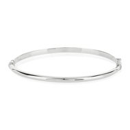 Bracelet jonc or blanc 375 rigide 60 mm