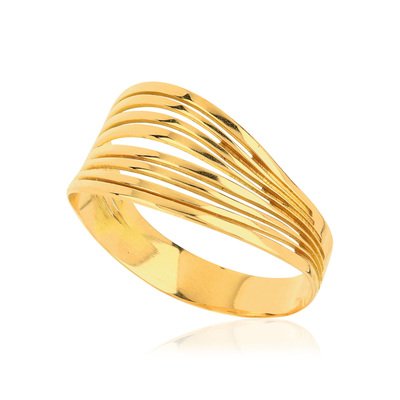 Bague or 375 - vue V2