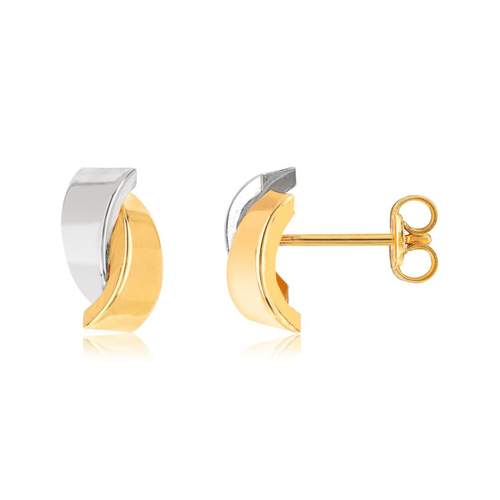 Boucles d'oreilles or 375 2 tons