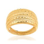 Bague or 375 finement ajourée - vue 1