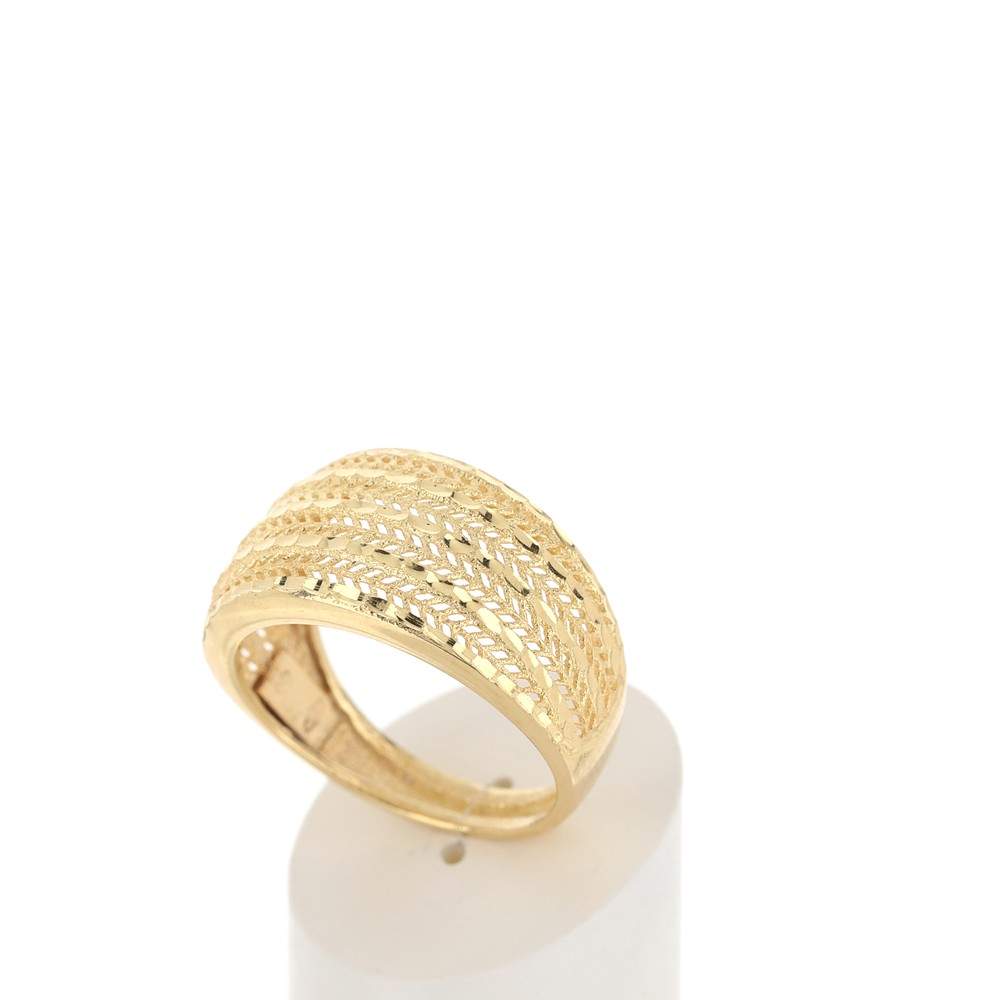 Bague or 375 finement ajourée - vue 3