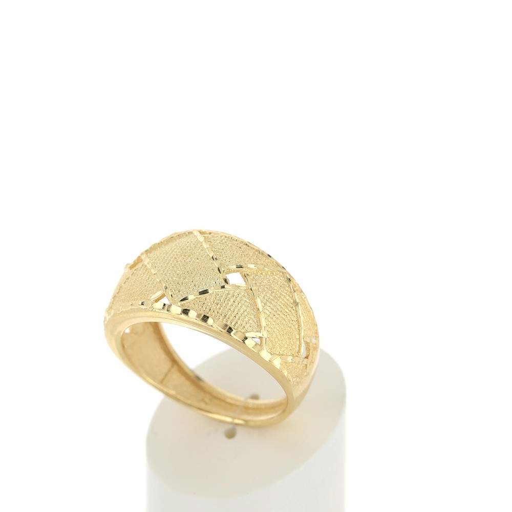 Bague or 375 - vue 3