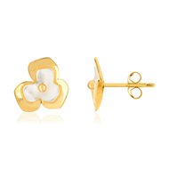 Boucles d'oreilles or 375 et nacres