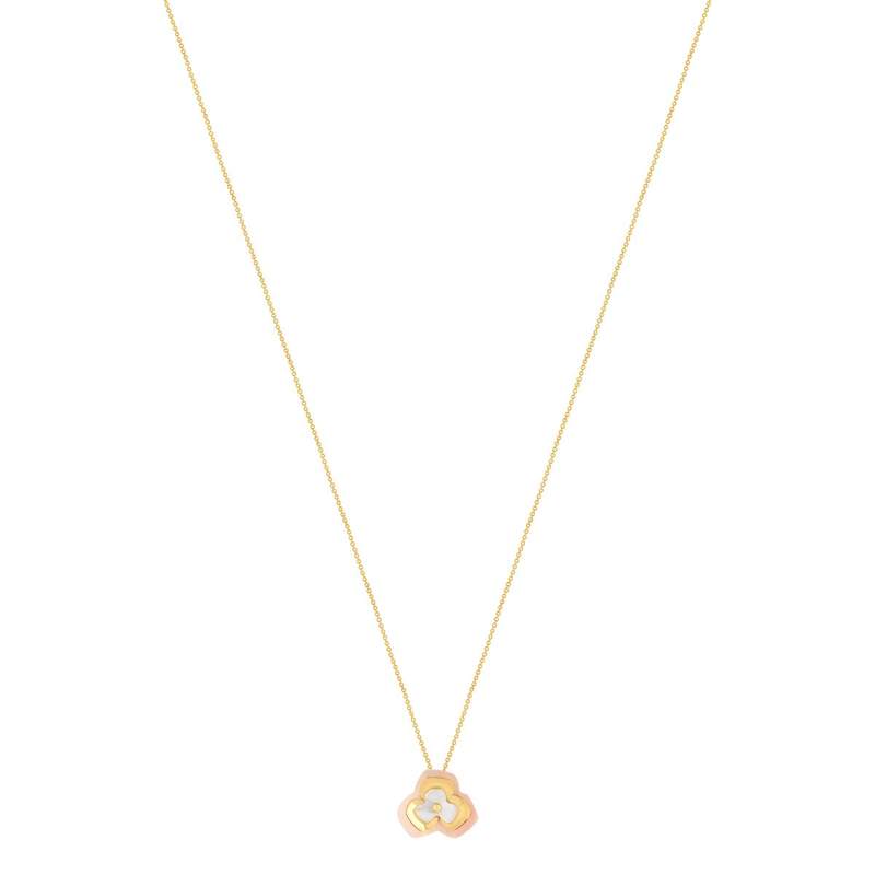 Collier or 375 et nacres 45 cm - vue 1