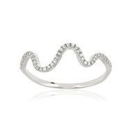 Bague or blanc 375 diamants