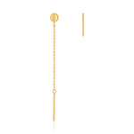 Boucles d'oreilles or jaune 375 - vue 1