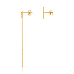 Boucles d'oreilles or jaune 375 - vue 2