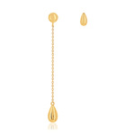 Boucles d'oreilles or jaune 375 - vue 1