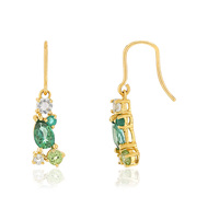Boucles d'oreilles or jaune 375 p. fine précieuse