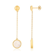 Boucles d'oreilles or 375 nacres