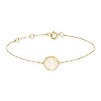 Bracelet En Argent 925 Rigide Avec Camée Et Nacre - Longueur 18 Cm Réglable - Marque Delmaoro - Neuf