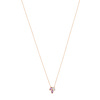 Collier or 375 2 tons améthyste et diamant - vue V1