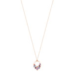 Collier or rose 375 pierres fines 45 cm - vue 1