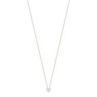 Collier or 375 rose diamant