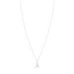 Collier or blanc 375 diamants 45 cm - vue 1