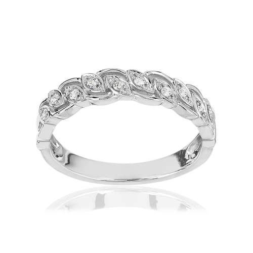 375 white gold diamond ring