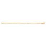 Bracelet or 375 jaune maille jaseron 18 cm