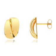 Boucles d'oreilles or jaune 375