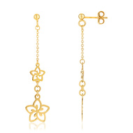 Boucles d'oreilles or jaune 375