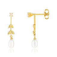 Bo or 375 perles de culture de chine zirconia