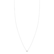 Collier or blanc 375 diamant