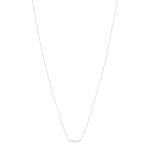 Collier or blanc 375 zirconias 41.5 cm - vue 1