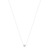 Collier or blanc 375 diamant