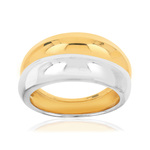 Bague 2 ors 375 double anneau - vue 1