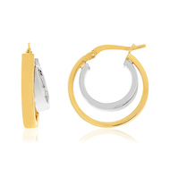 Boucles d'oreilles or 375 2 tons