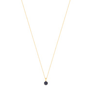 Collier or jaune 375 saphir diamant