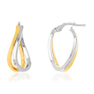 Boucles d'oreilles or 375 2 tons