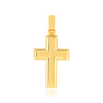 Pendentif croix or 375 jaune - vue 1