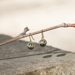 Boucles d'oreilles or 375 pendants perles de culture de Tahiti - vue D3