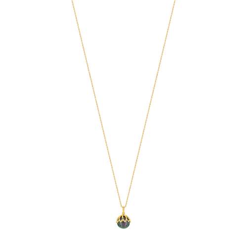 Collier or jaune 375 perle de culture de Tahiti 45 cm
